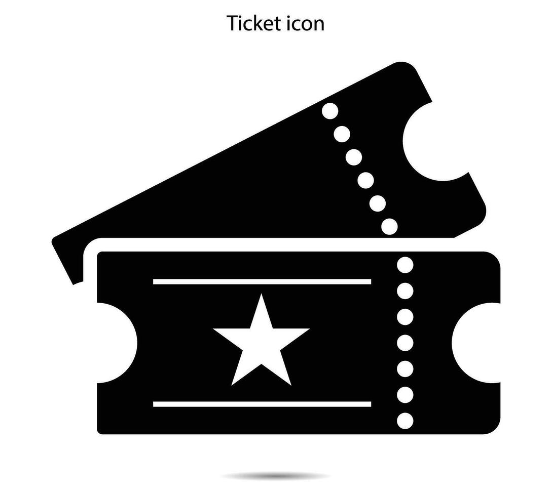 ticket icoon, vector illustratie
