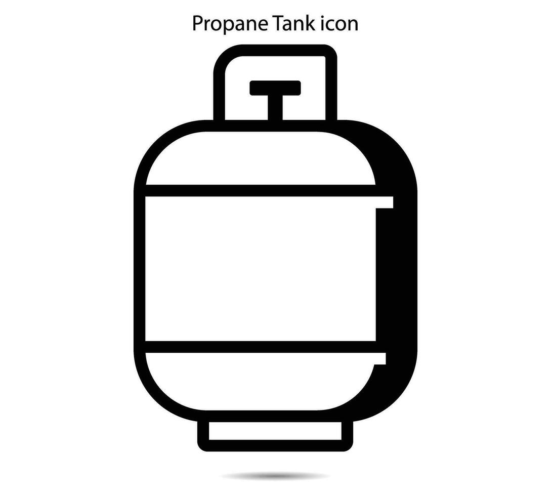 propaan tank icoon, vector illustratie