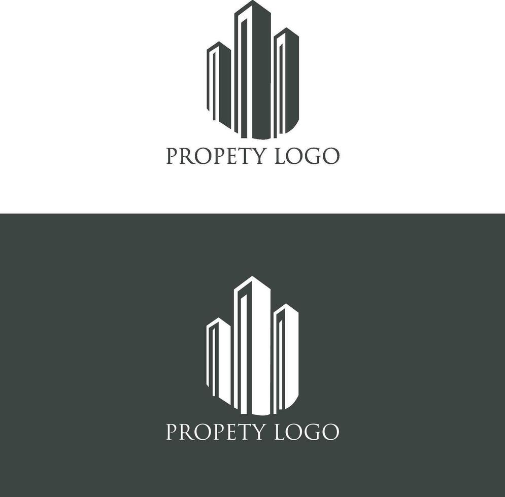 echt landgoed logo ontwerp. gebouw logo ontwerp. huis logo ontwerp. huis logo ontwerp vector