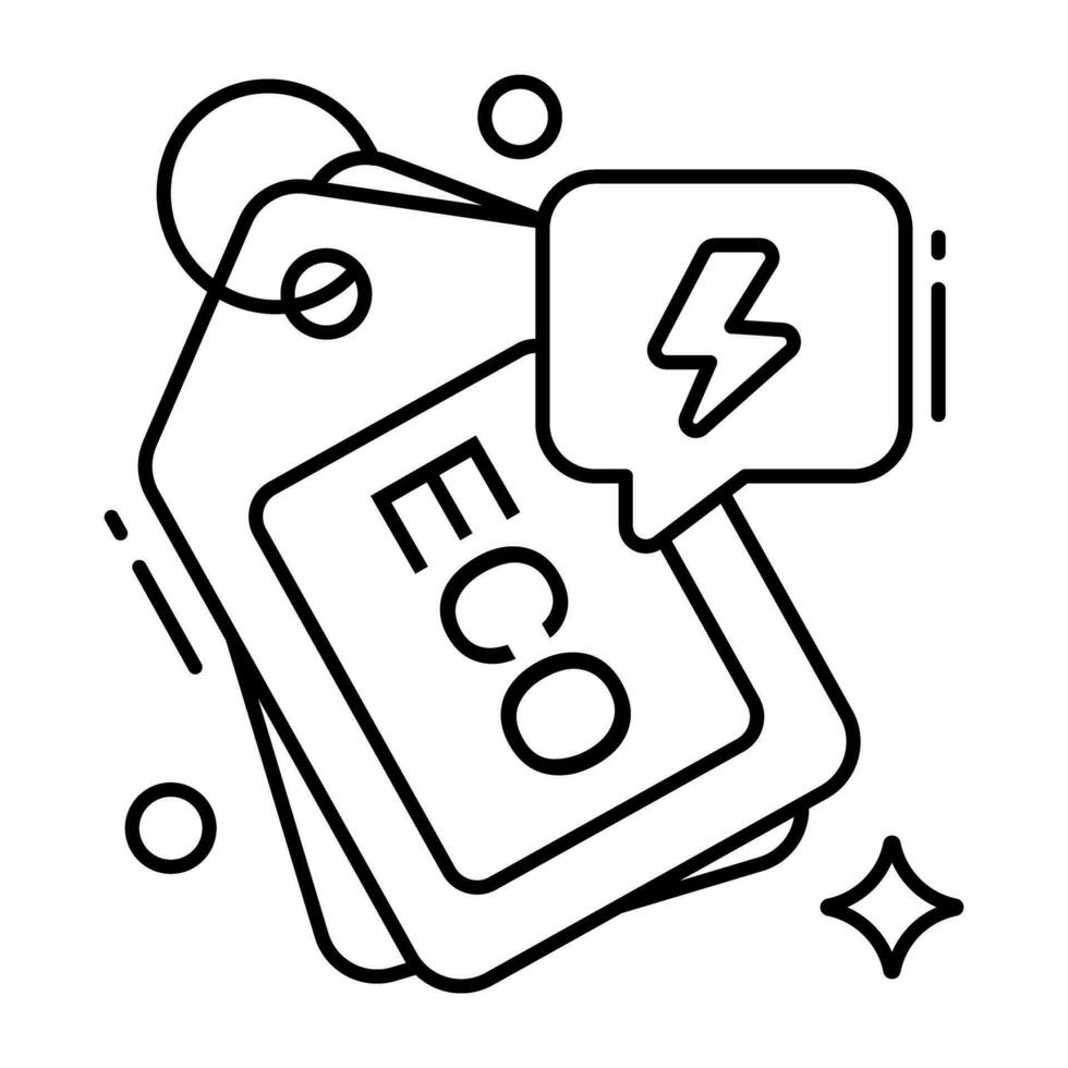 premie downloaden icoon van eco label vector