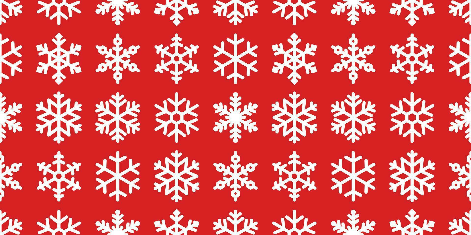 sneeuwvlok naadloos patroon vector Kerstmis sneeuw Kerstmis de kerstman claus sjaal geïsoleerd behang tegel achtergrond illustratie geschenk omhulsel papier rood ontwerp