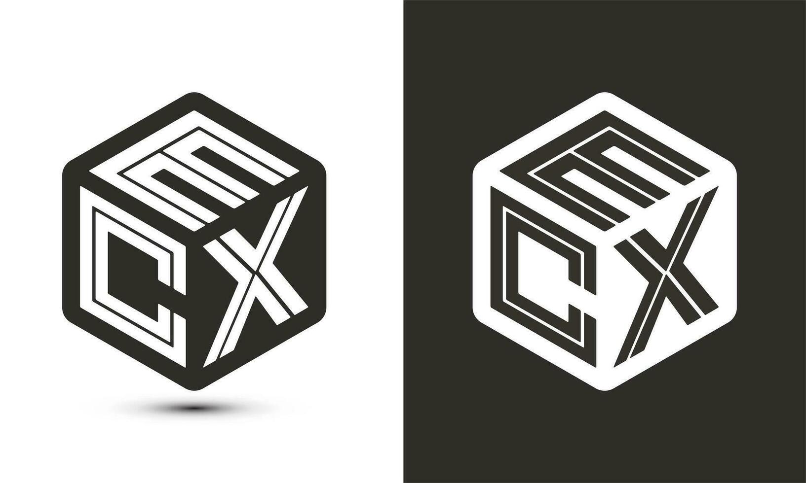 qmc brief logo ontwerp met illustrator kubus logo, vector logo modern alfabet doopvont overlappen stijl.