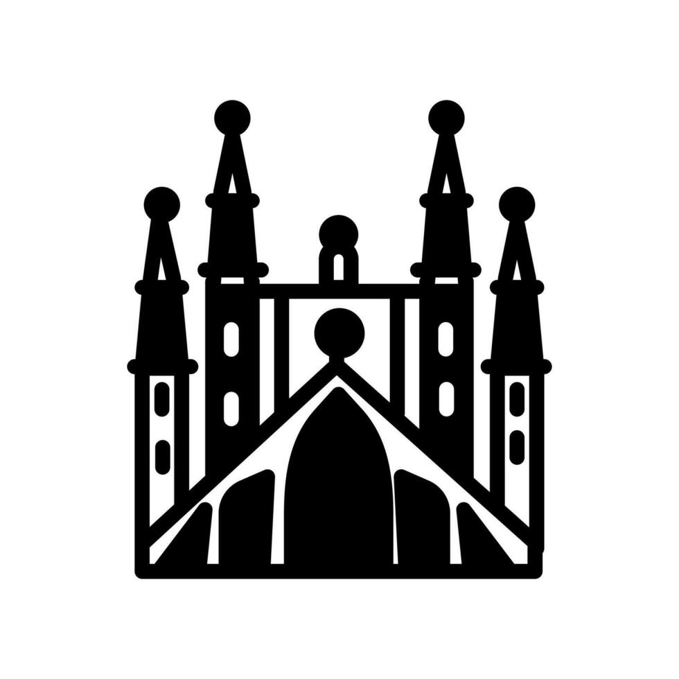 sagrada familia icoon in vector. illustratie vector