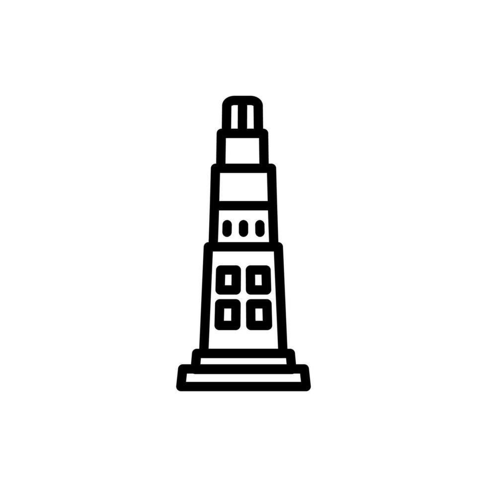 jam minaret icoon in vector. illustratie vector