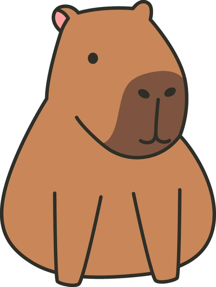 capibara icoon. tekenfilm capibara vector icoon voor web ontwerp geïsoleerd Aan wit achtergrond