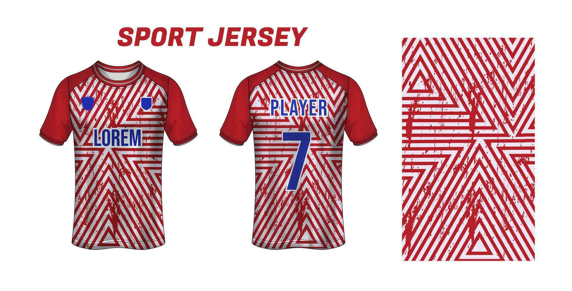 sport Jersey ontwerp kleding stof textiel voor sublimatie vector