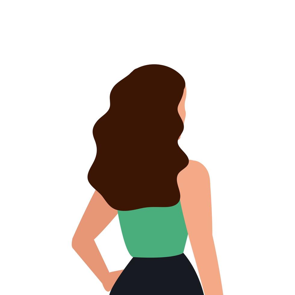 avatar vrouw persoon vector ontwerp