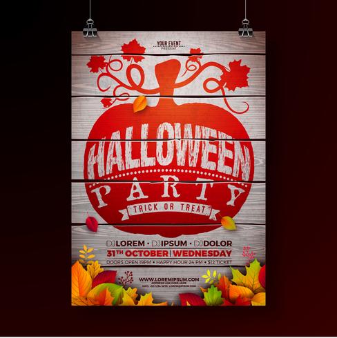 Halloween-partij flyer illustratie vector