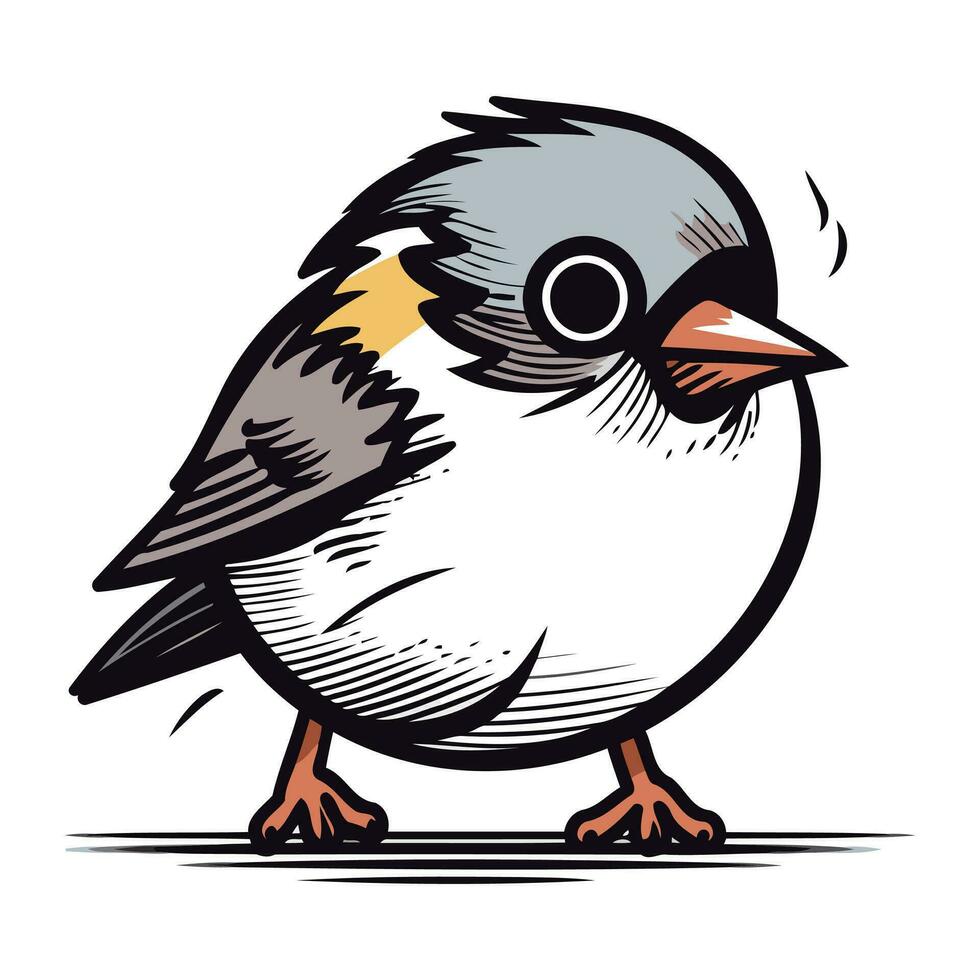 vink in tekenfilm stijl. vector illustratie geïsoleerd Aan wit achtergrond.