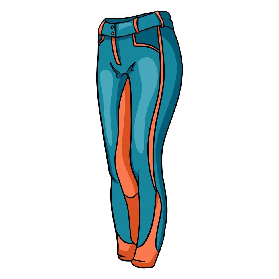 outfit rider broek voor jockey illustratie in cartoon-stijl vector