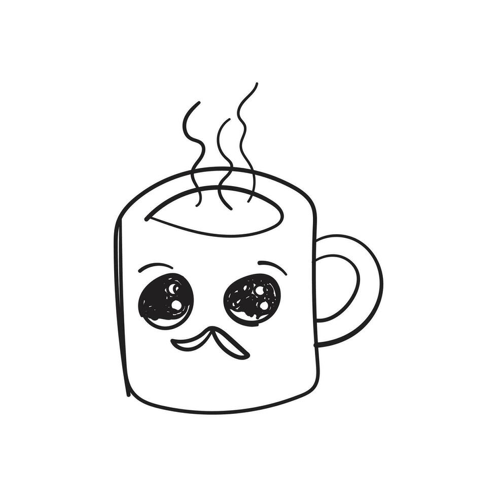 kop van koffie vector ontwerp