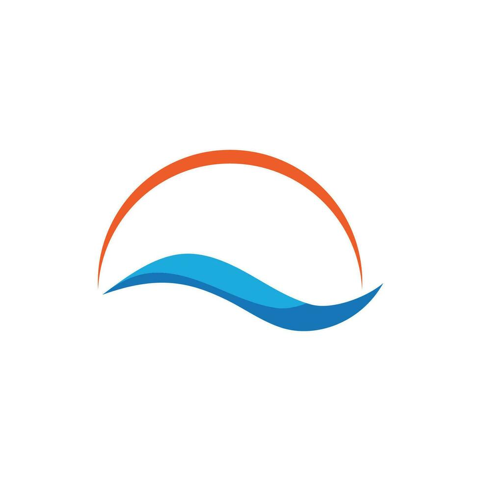 water Golf logo vector en symbool sjabloon