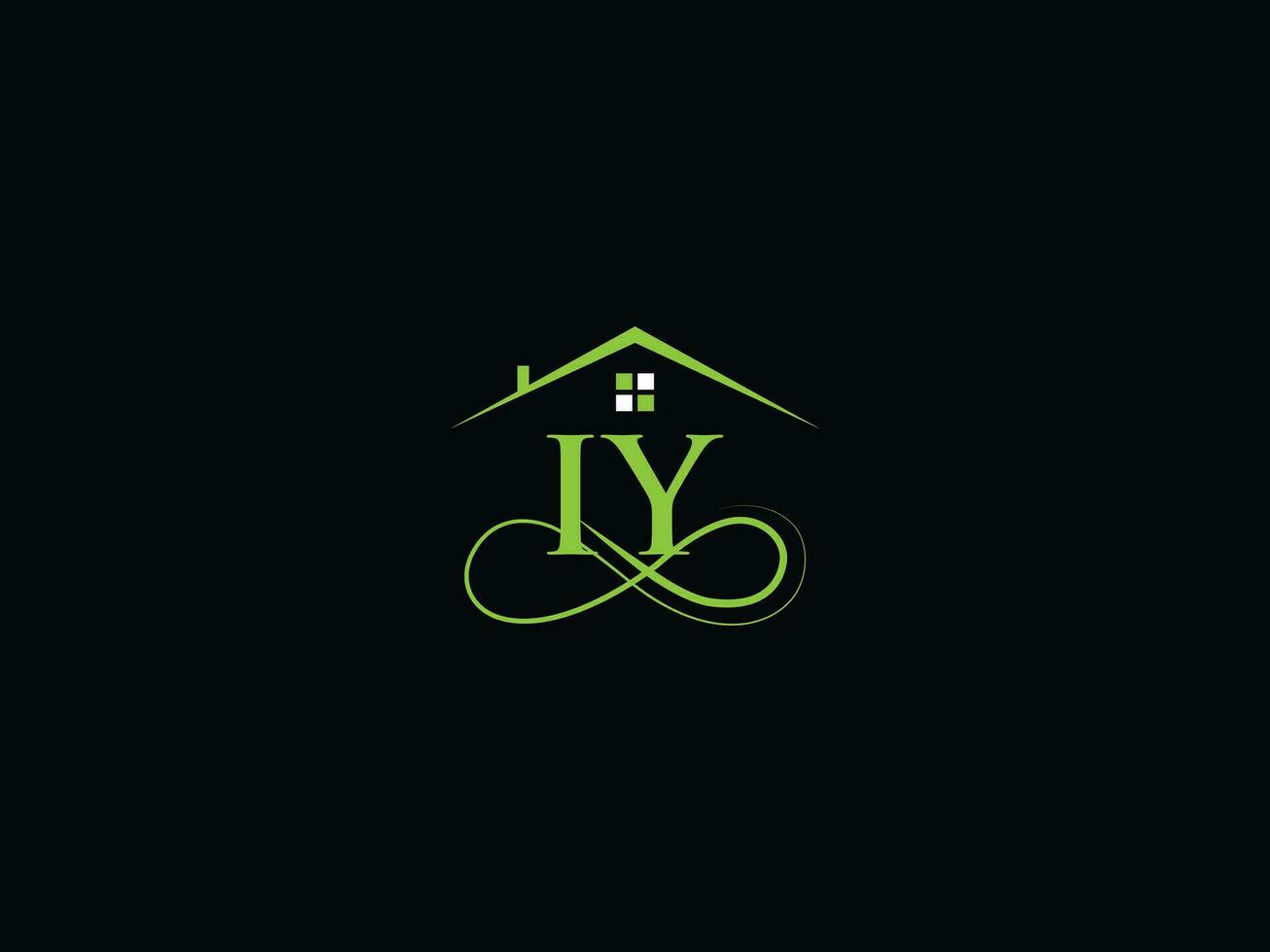 monogram iy echt landgoed logo, modern iy logo icoon vector voor uw huis