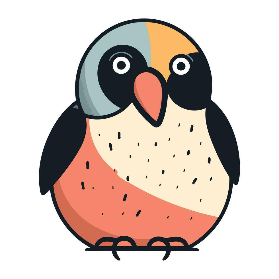 schattig tekenfilm pinguïn. vector illustratie in een vlak stijl.