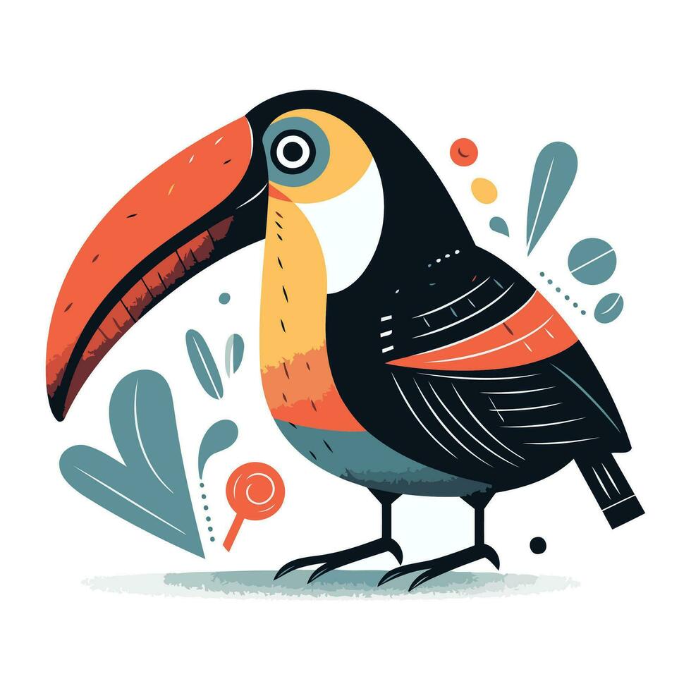 toekan vogel. vector illustratie van een toekan vogel.