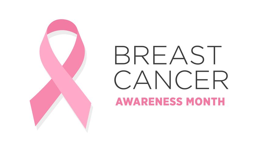 Borstkanker. Awareness Month Banner vector