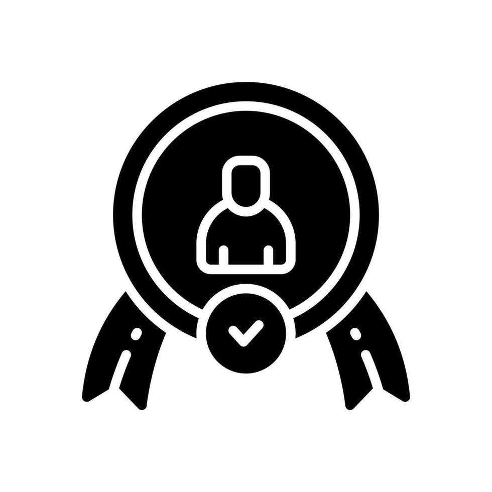 medaille glyph icoon. vector icoon voor uw website, mobiel, presentatie, en logo ontwerp.