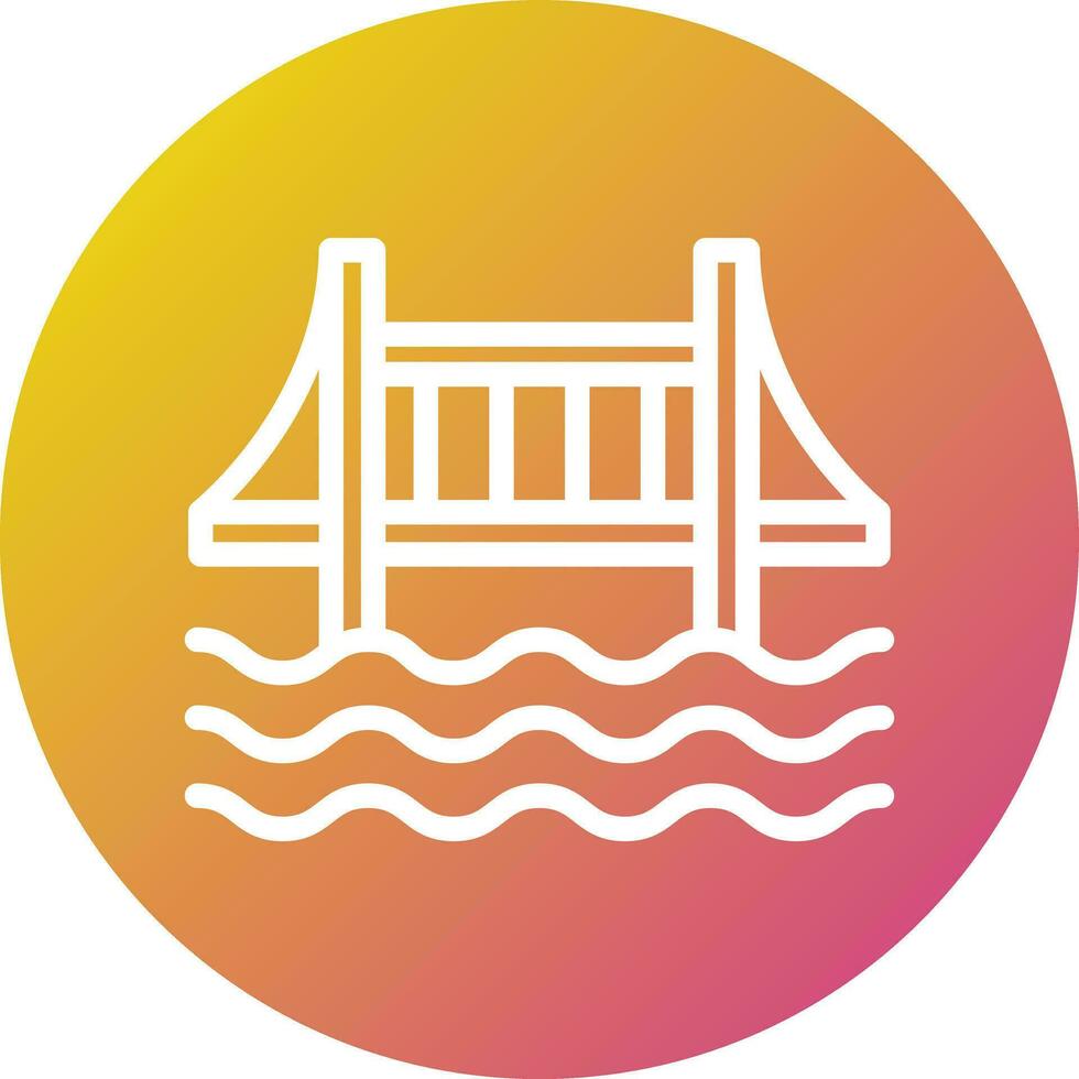 brug vector pictogram ontwerp illustratie