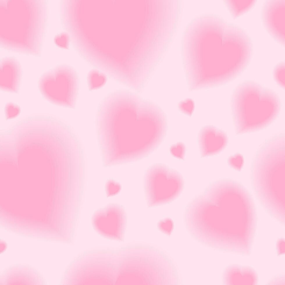 romantisch y2k roze hart naadloos patroon. vector