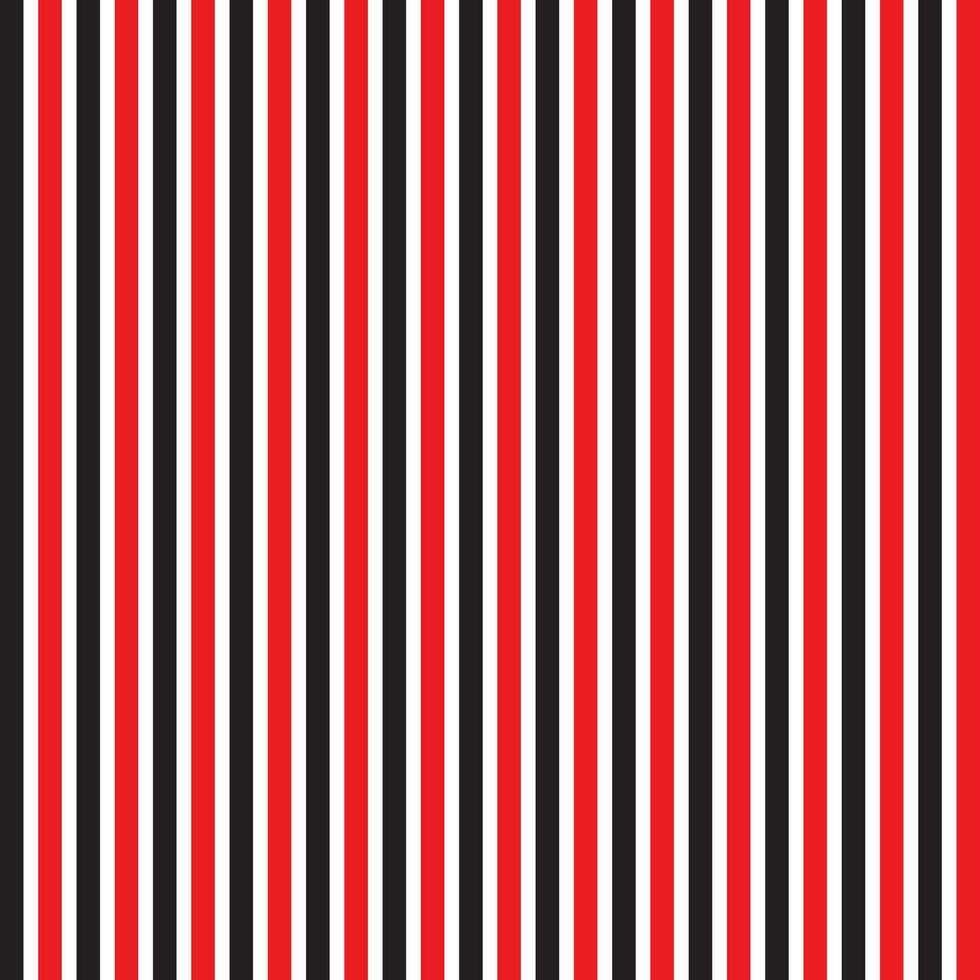 modern gemakkelijk abstract genaaid rood kleur en zwart kleur vervormen verticaal lijn patroon Aan wit kleur achtergrond vector