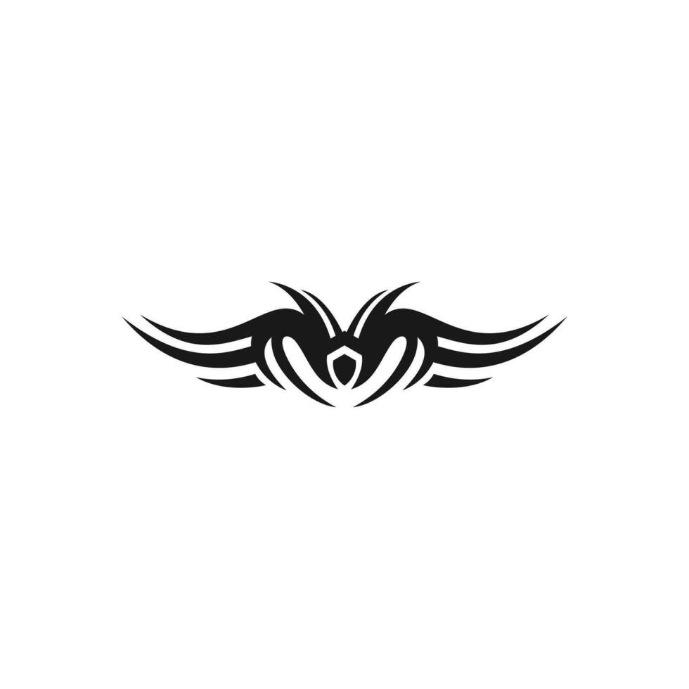 silhouet tribal kunst ontwerp vector