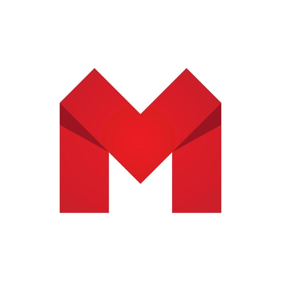 m briefsjabloon logo vector