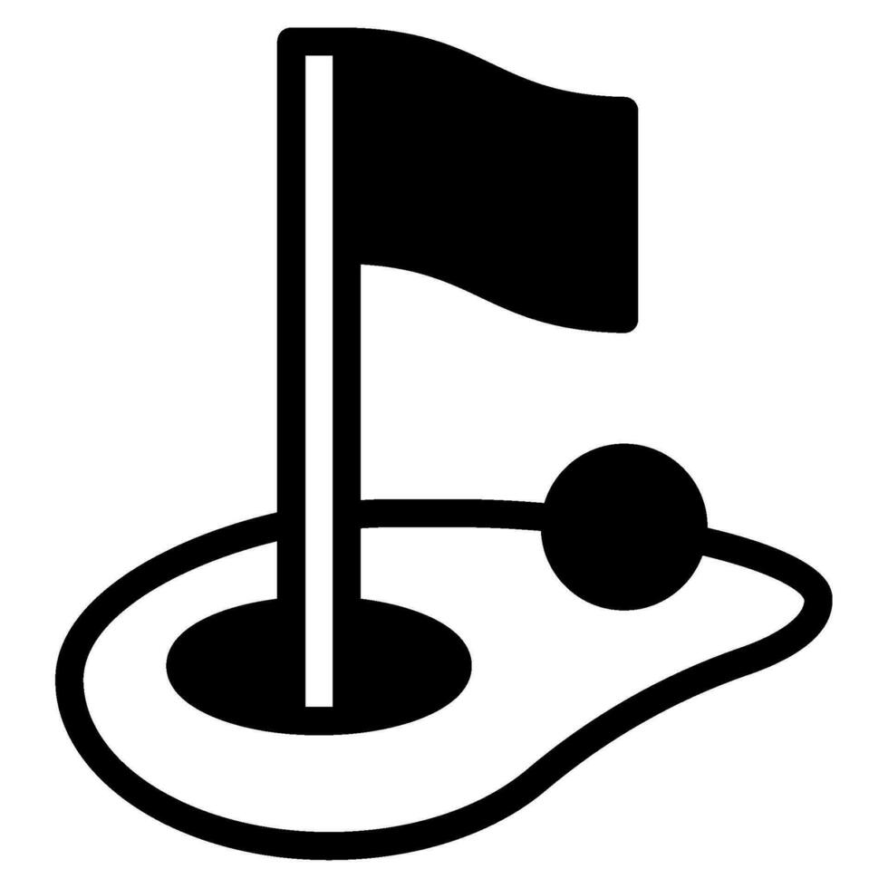 golf Cursus icoon illustratie, voor uiux, infografisch, enz vector