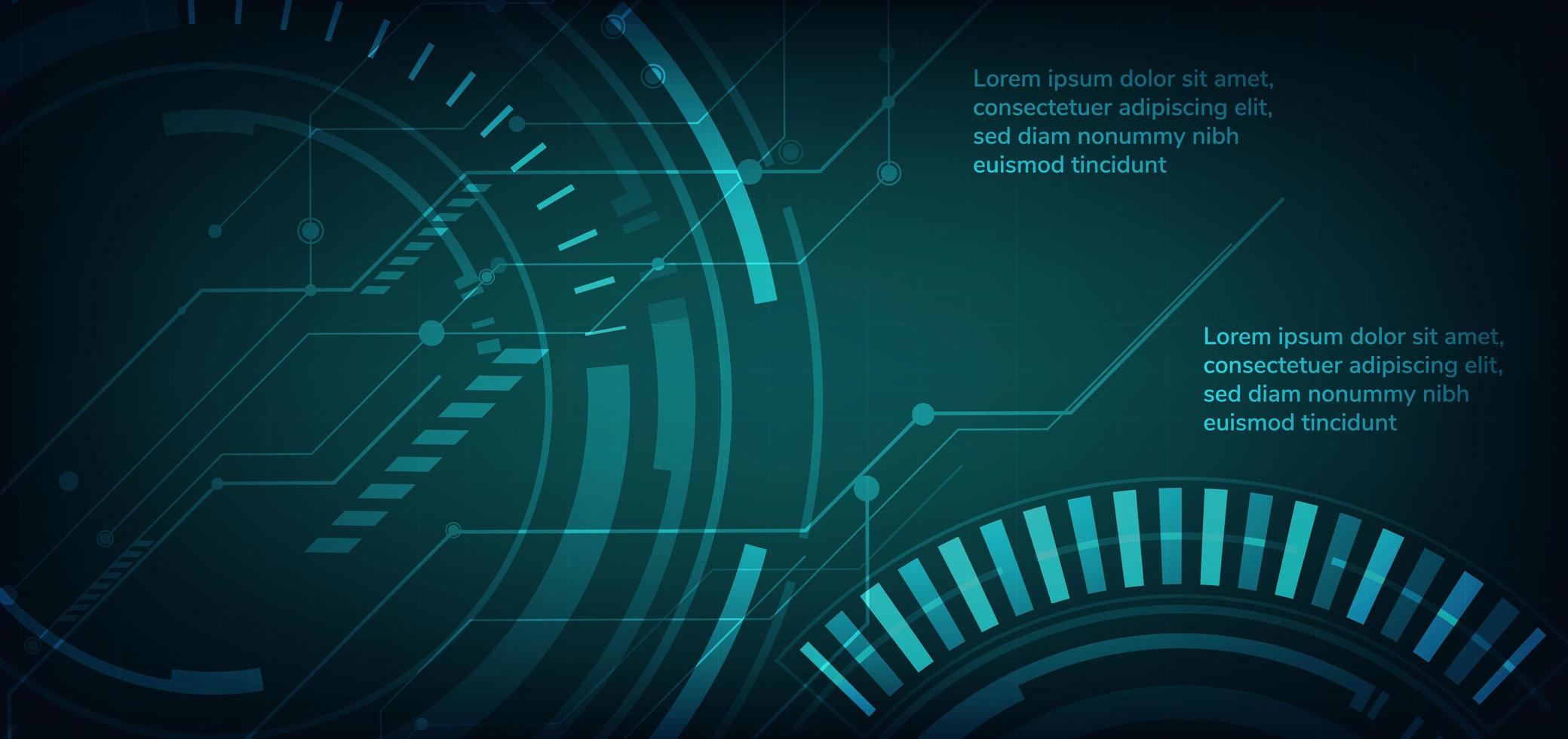 abstracte futuristische technische achtergrond. hud cirkel vector