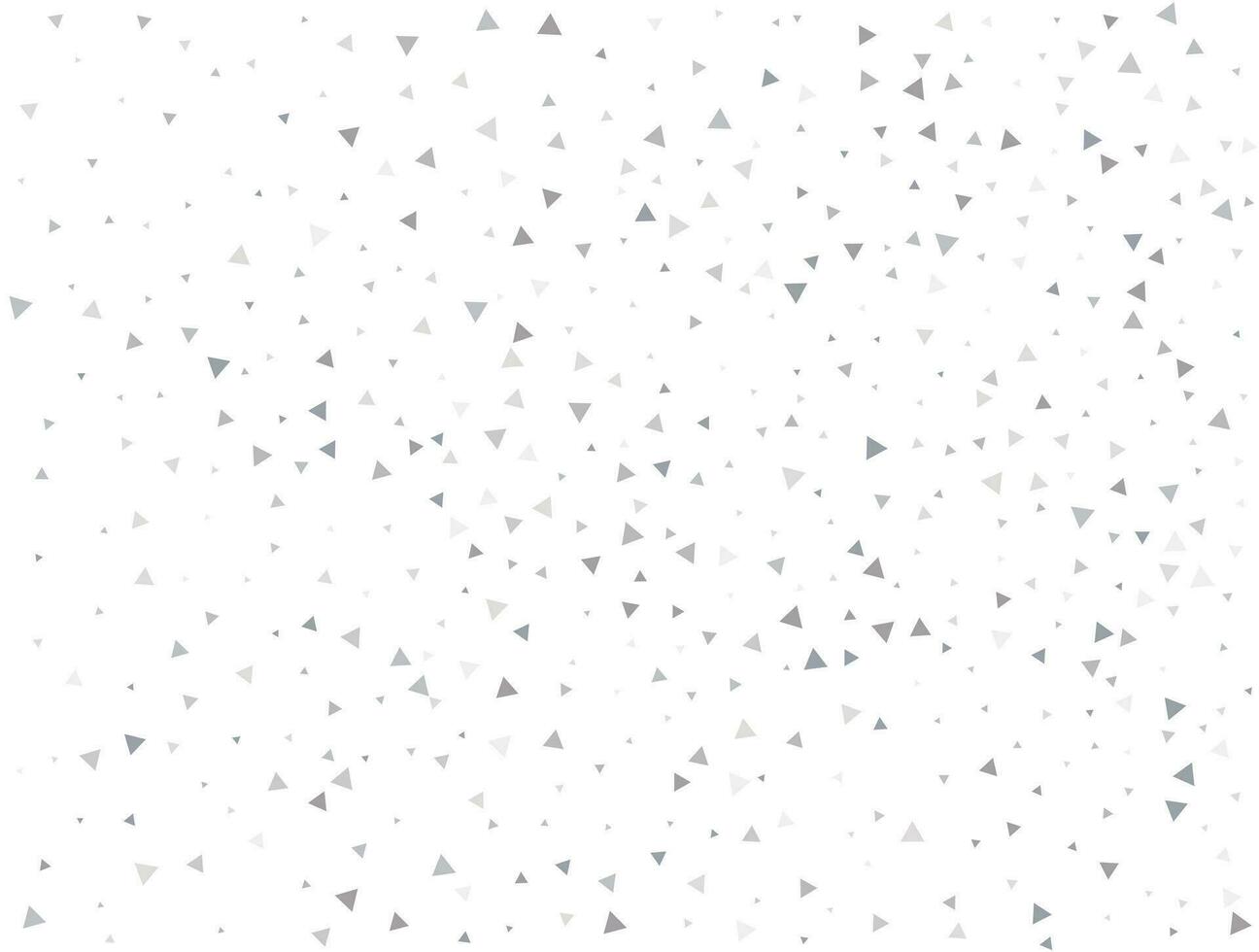 luxe licht zilver driehoekig schitteren confetti achtergrond. wit feestelijk structuur vector