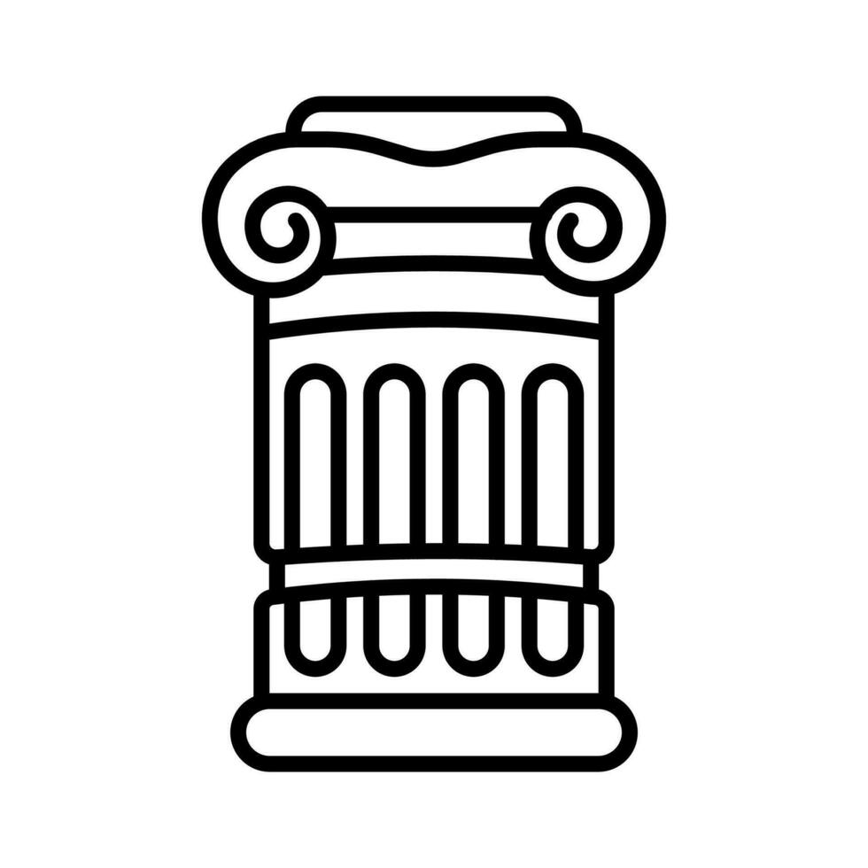 museum kolom icoon in vector. illustratie vector