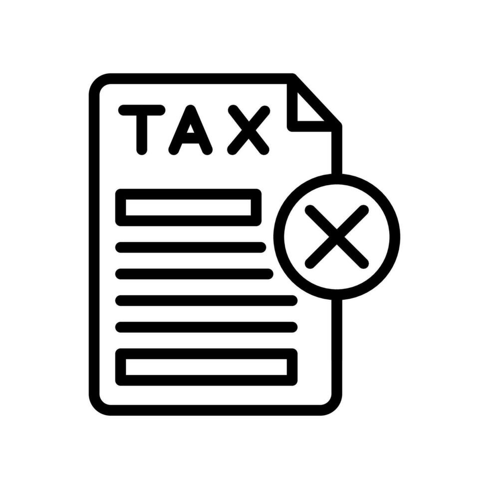 belasting vrij icoon in vector. illustratie vector