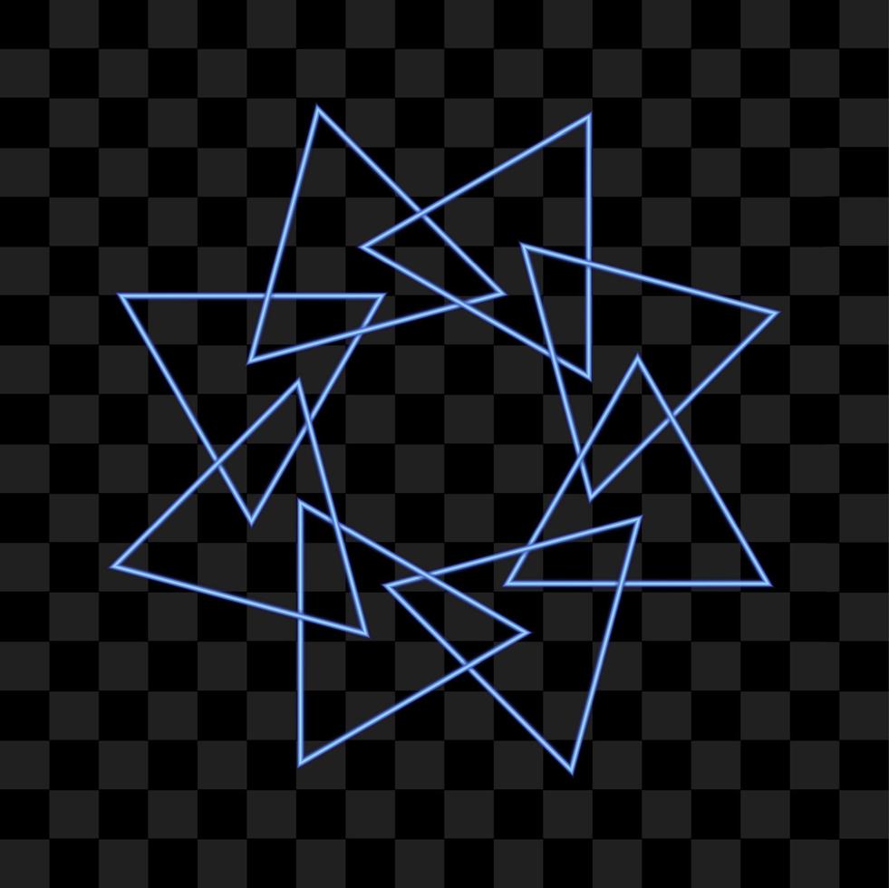 abstracte blauwe glanzende geometrische vorm geïsoleerde vector zoals symbool