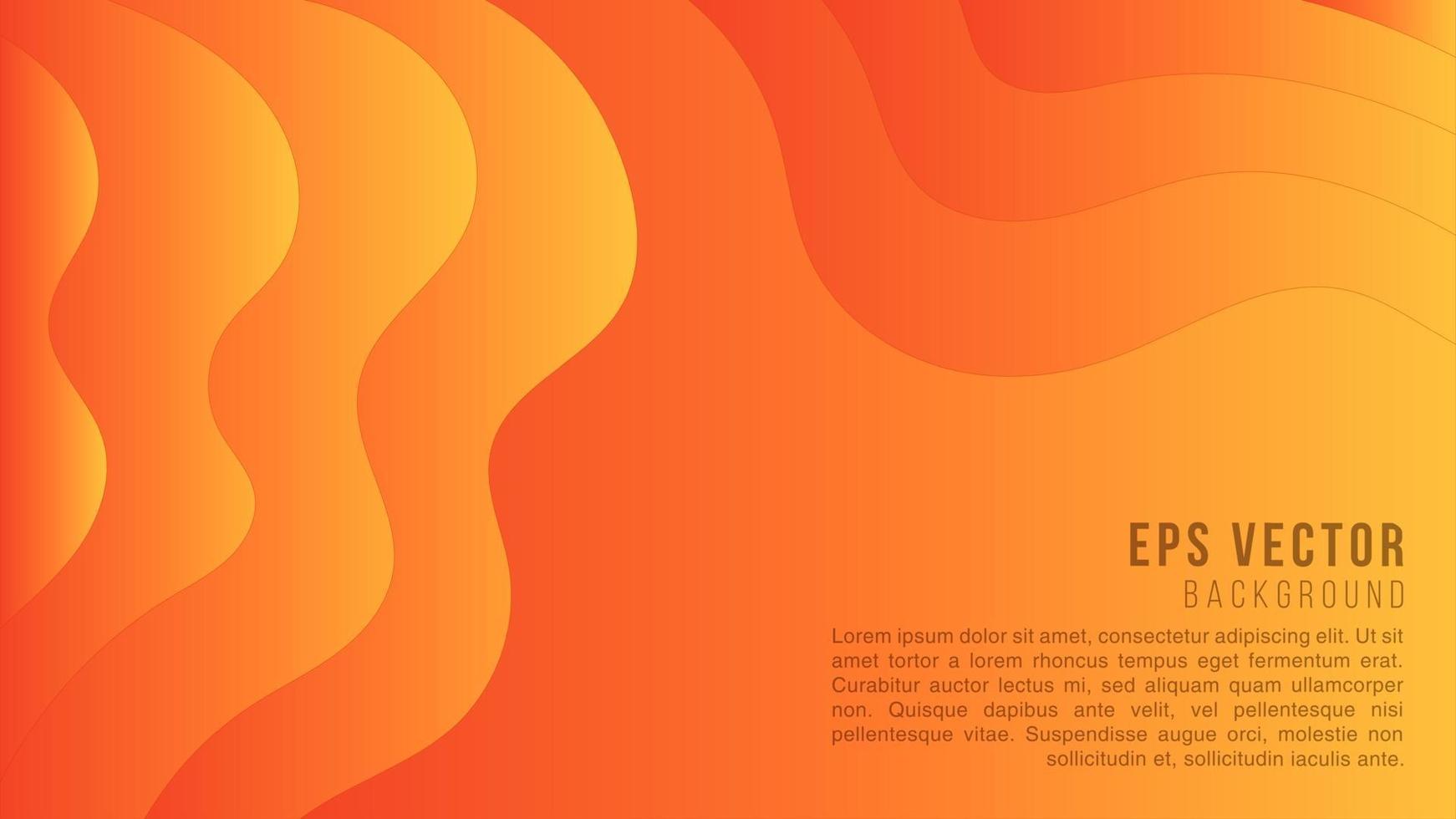 papercut oranje abstracte achtergrond vector papier gesneden gradiënt effect