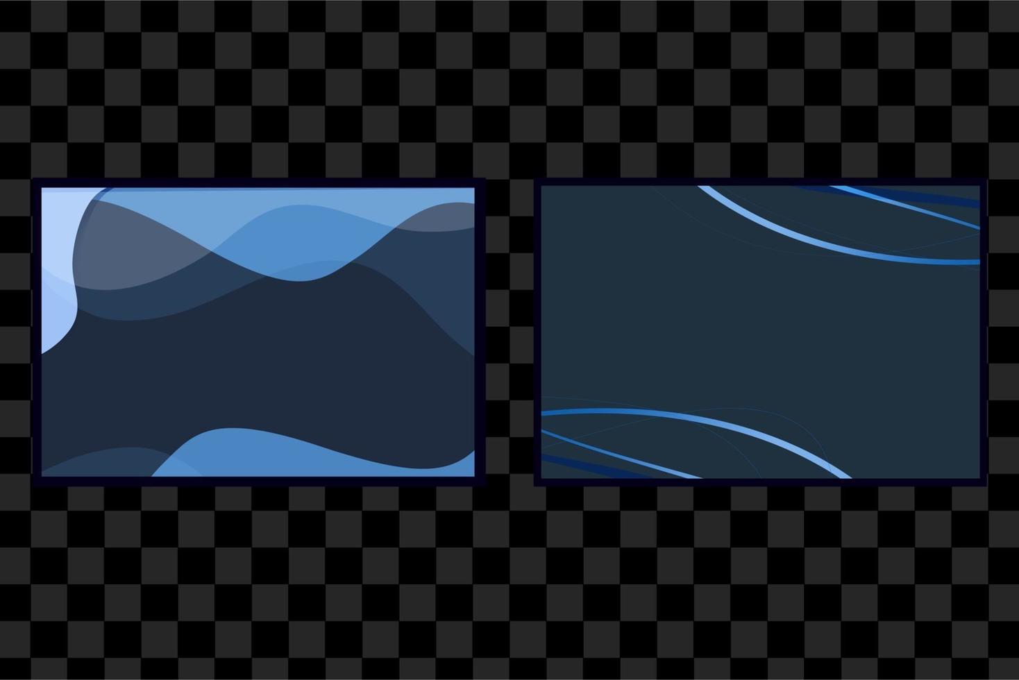 set van blauwe achtergrond geïsoleerde vector met glans gloed effect