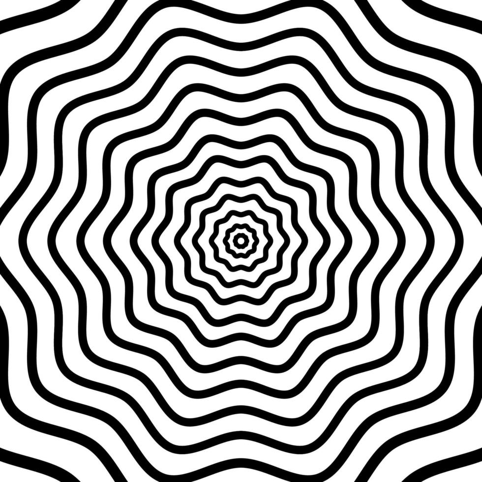 zwart-wit abstracte psychedelische kunst achtergrond. vector