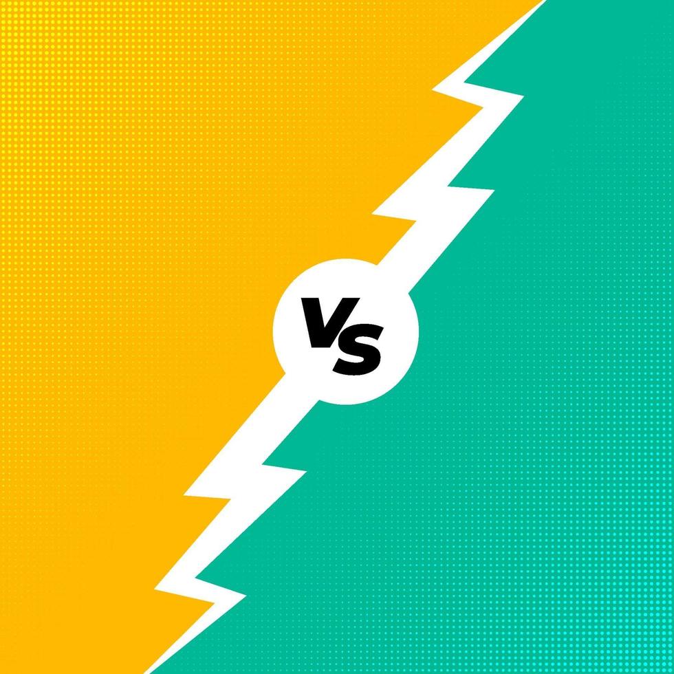 vs achtergrond voor vergelijking, concurrentie, versus. vector illustratie