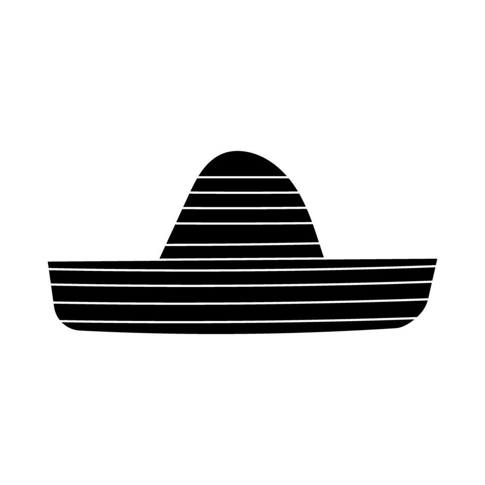 sombrero icoon vector. hoofdtooi illustratie teken. Mexico symbool of logo. vector