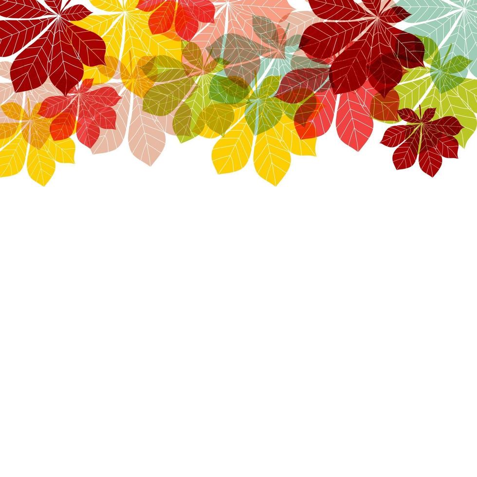 abstracte herfstbladeren achtergrond. vector illustratie