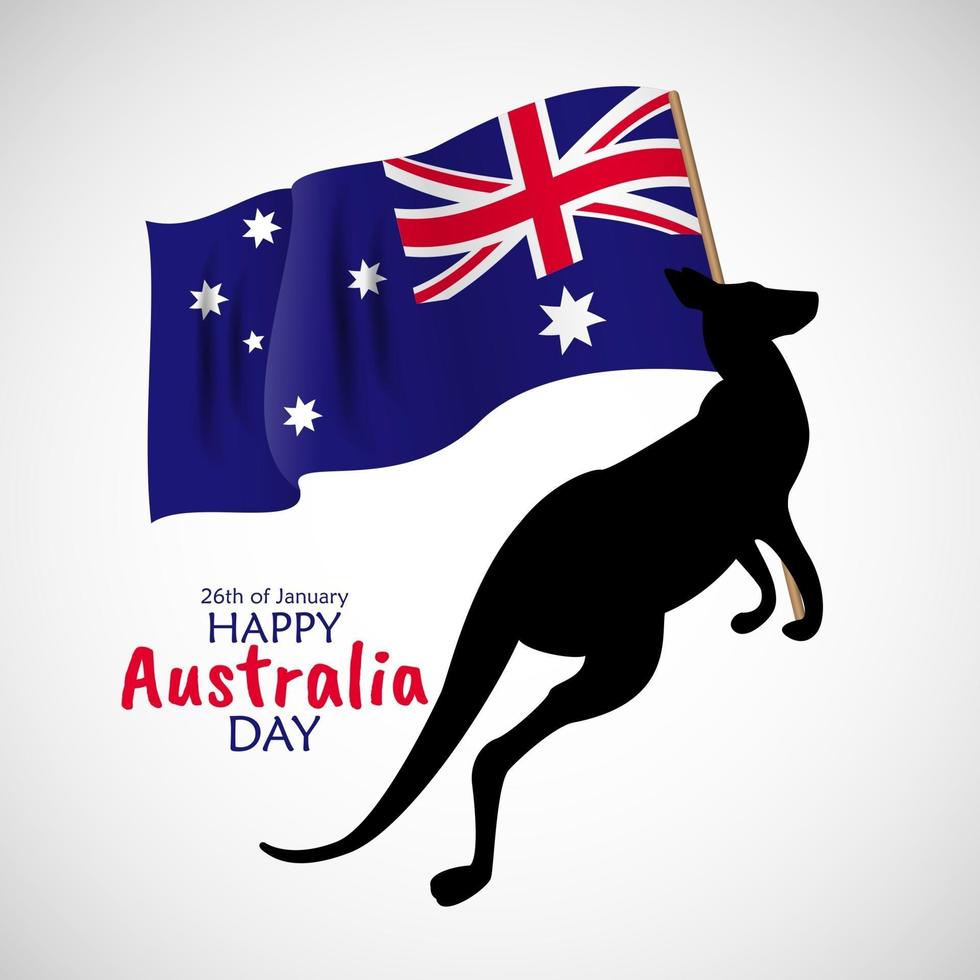 26 januari gelukkige dag van Australië. vector illustratie