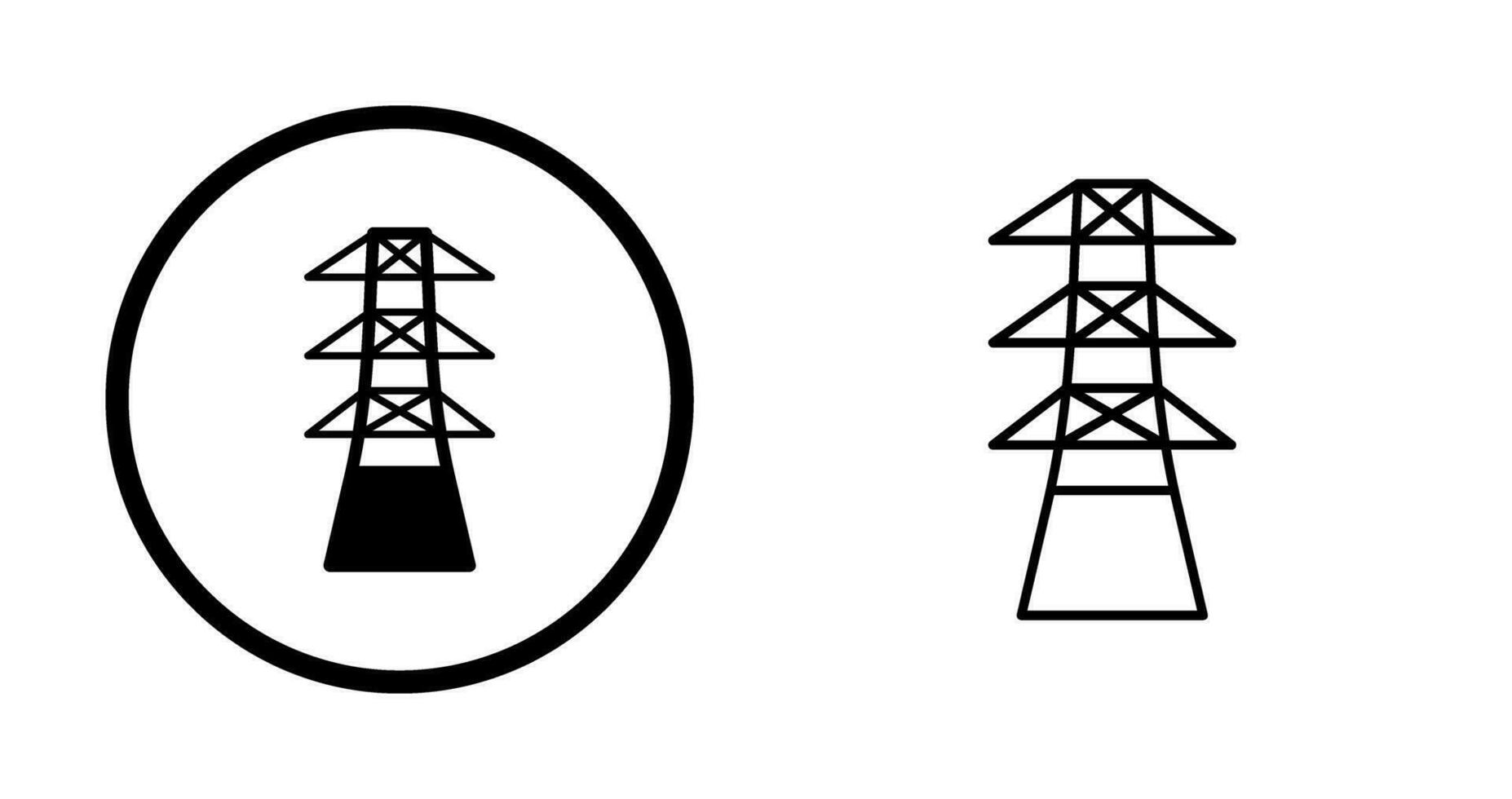 uniek toren vector icoon