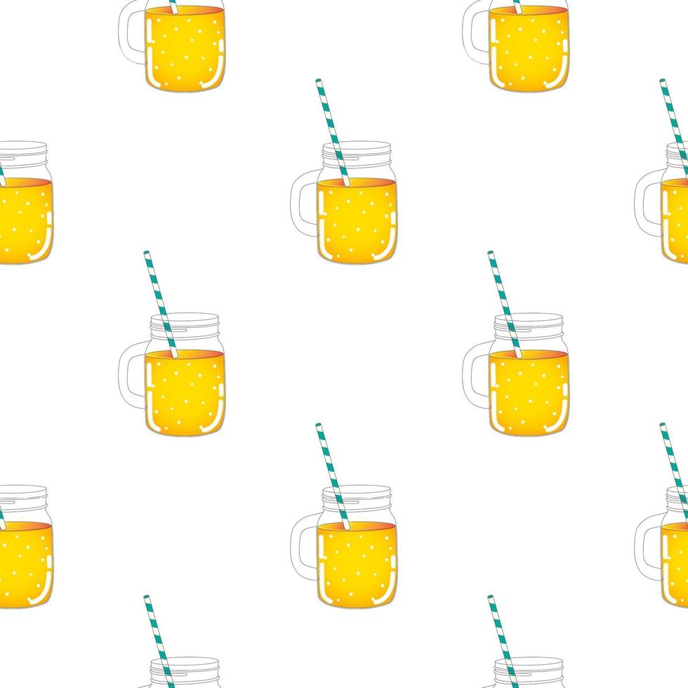 pot limonade naadloze patroon achtergrond. vector illustratie