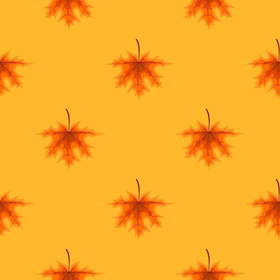 abstracte herfst naadloze patroon achtergrond met vallende herfstbladeren vector