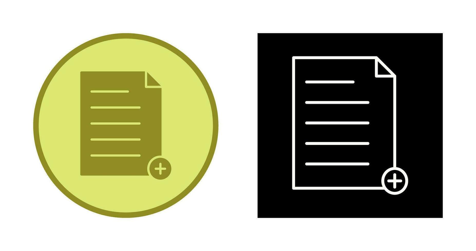 uniek toevoegen het dossier vector icoon