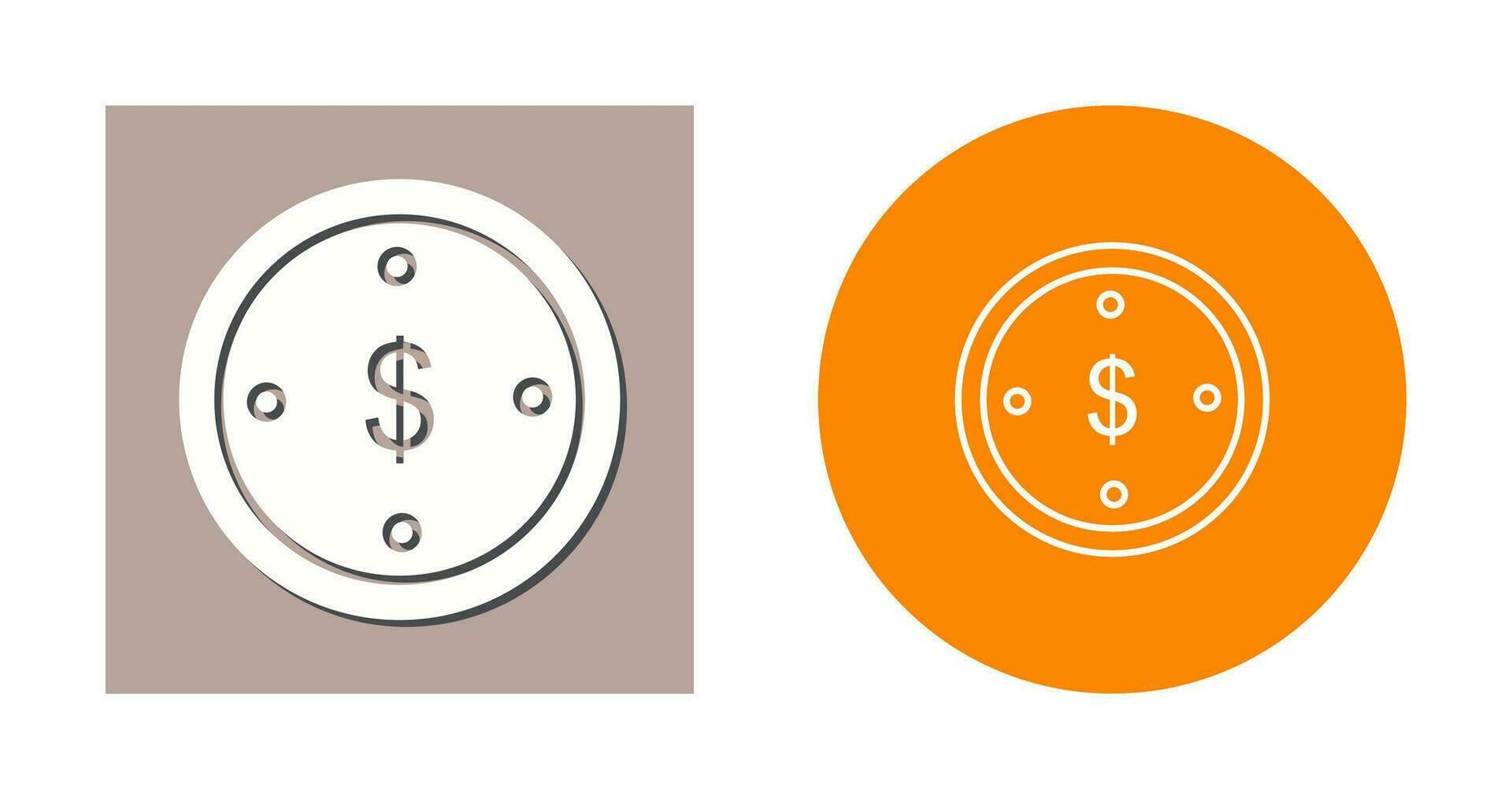 dollar munt vector pictogram