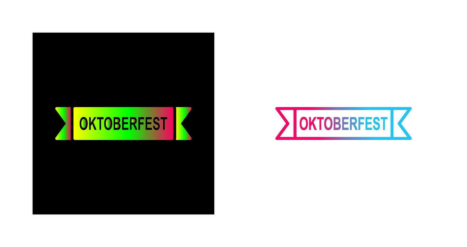 oktoberfeest banier vector icoon