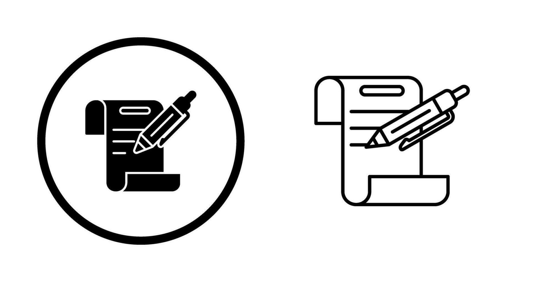 contract vector pictogram