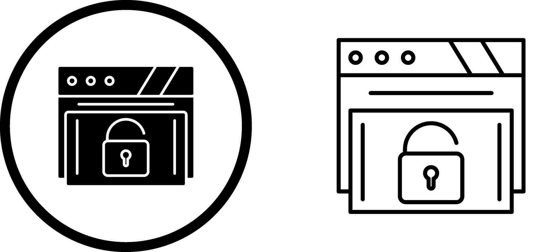 hangslot vector pictogram