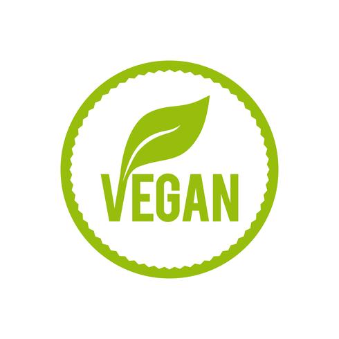 Veganistisch eten pictogram. vector