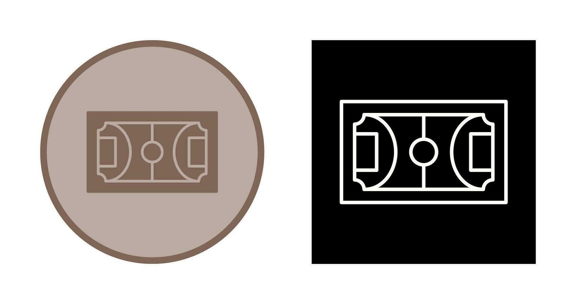 Amerikaans voetbal veld- vector icoon