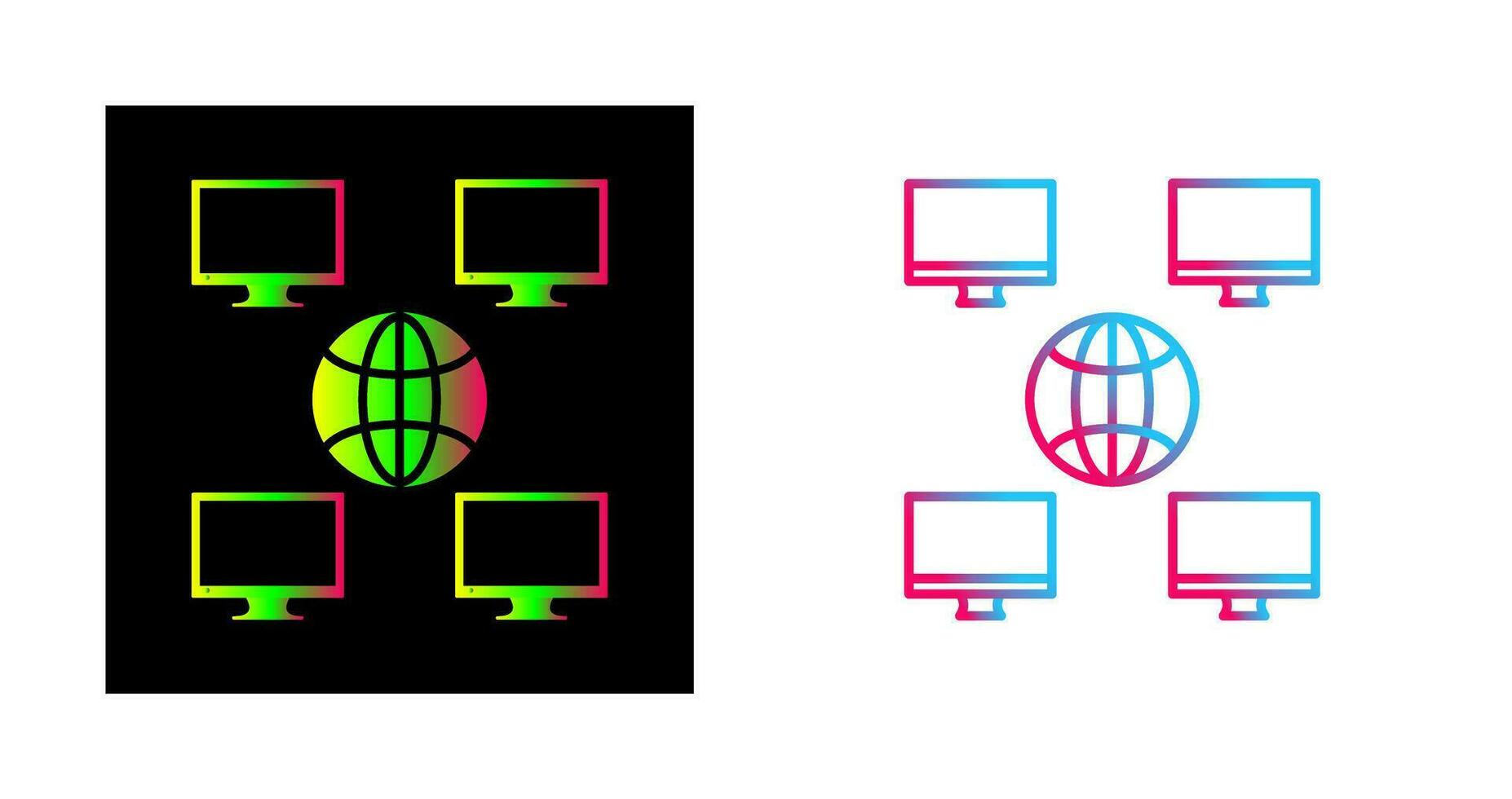 uniek bedrijf netwerk vector icoon